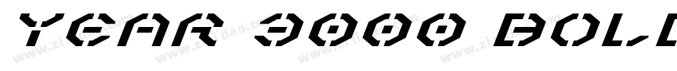 Year 3000 Bold字体转换